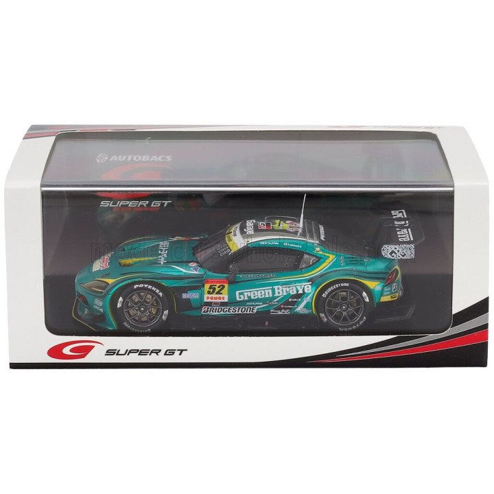 SPARK MODEL TOYOTA SUPRA GR TEAM SAITANA GREEN BRAVE N 52 GT300 CLASS SUPER GT 2025 HIROKI YOSHIDA - SEITA NONAKA - GREEN MET
