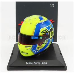 SPARK MODEL BELL HELMET F1 CASCO HELMET MCL36 TEAM MCLAREN N 4 SEASON 2022 LANDO NORRIS - YELLOW BLUE 1/5