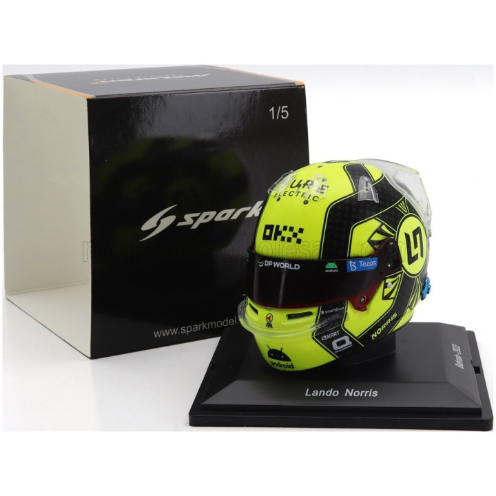 SPARK MODEL BELL HELMET F1 CASCO HELMET MCL60 TEAM McLAREN N 4 SEASON 2023 LANDO NORRIS - YELLOW BLACK 1/5