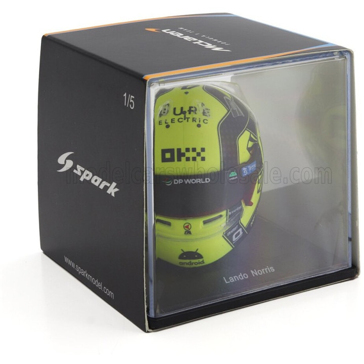 SPARK MODEL BELL HELMET F1 CASCO HELMET MCL60 TEAM McLAREN N 4 SEASON 2023 LANDO NORRIS - YELLOW BLACK 1/5