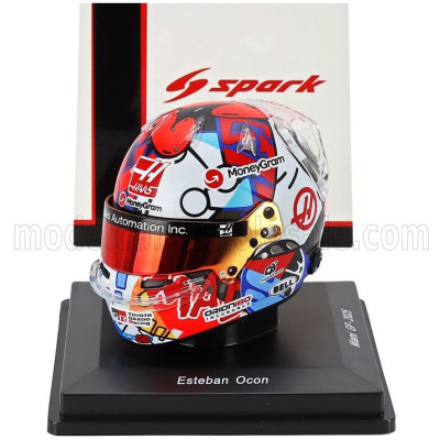 SPARK MODEL BELL HELMET CASCO HELMET F1 ESTEBAN OCON TEAM MONEYGRAM HAAS N 31 MIAMI GP 2025 - VARIOUS 1/5