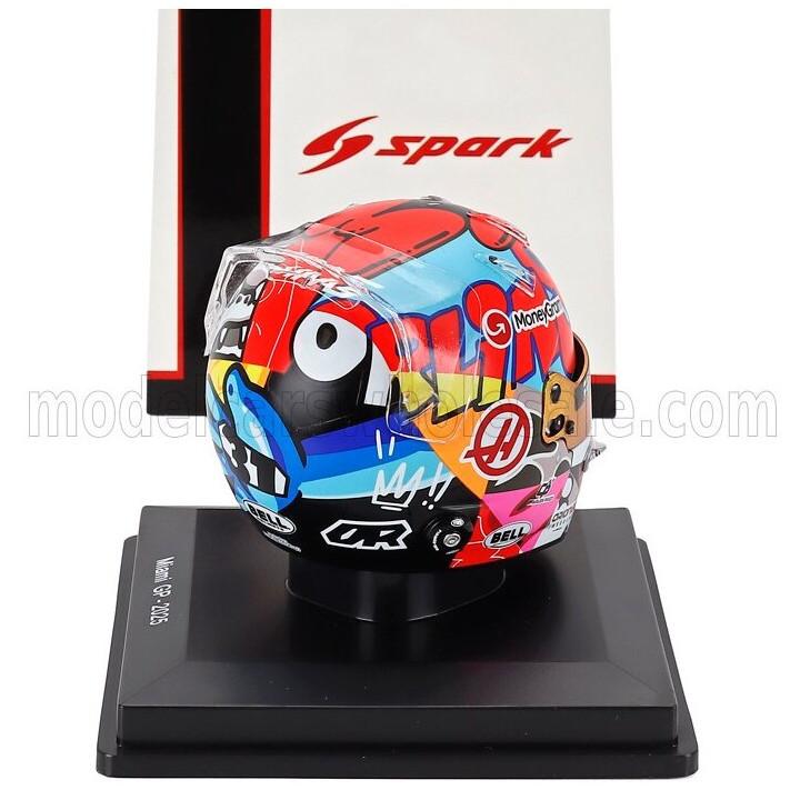SPARK MODEL BELL HELMET CASCO HELMET F1 ESTEBAN OCON TEAM MONEYGRAM HAAS N 31 MIAMI GP 2025 - VARIOUS 1/5