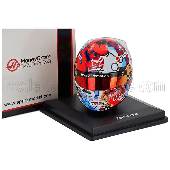 SPARK MODEL BELL HELMET CASCO HELMET F1 ESTEBAN OCON TEAM MONEYGRAM HAAS N 31 MIAMI GP 2025 - VARIOUS 1/5