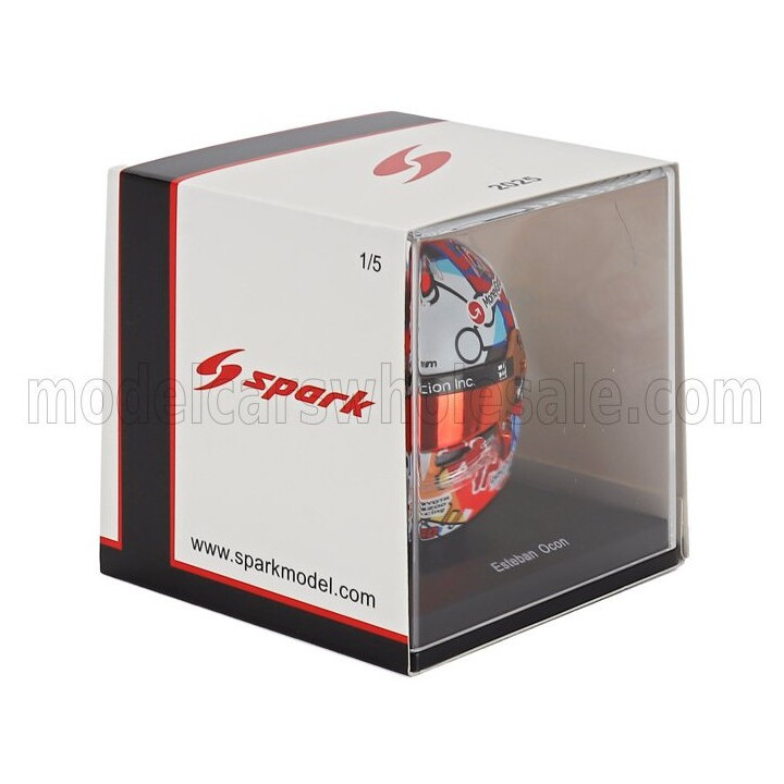 SPARK MODEL BELL HELMET CASCO HELMET F1 ESTEBAN OCON TEAM MONEYGRAM HAAS N 31 MIAMI GP 2025 - VARIOUS 1/5