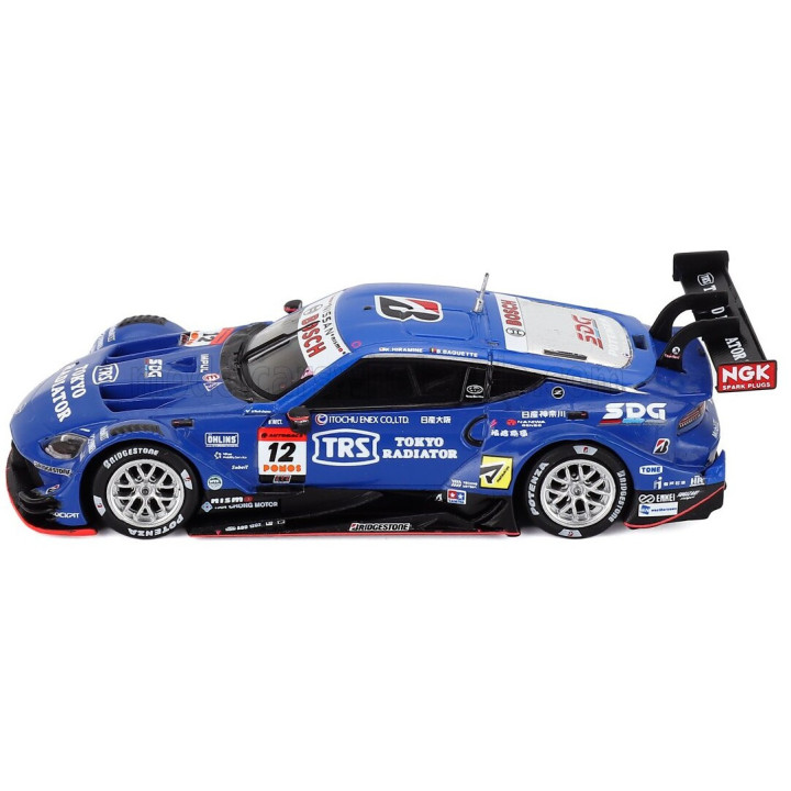 SPARK MODEL NISSAN Z NISMO TEAM TRS IMPUL N 12 GT500 CLASS SUPER GT 2025 KAZUKI HIRAMINE - BERTRAND BAGUETTE - BLUE 1/64
