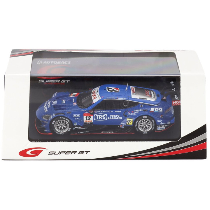SPARK MODEL NISSAN Z NISMO TEAM TRS IMPUL N 12 GT500 CLASS SUPER GT 2025 KAZUKI HIRAMINE - BERTRAND BAGUETTE - BLUE 1/64