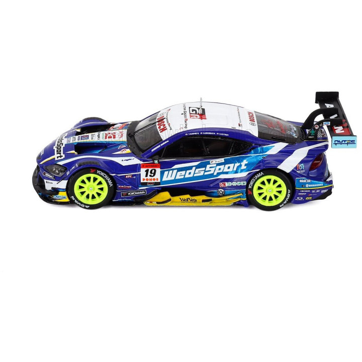 SPARK MODEL TOYOTA SUPRA GR TEAM WEDSSPORT BANDOH N 19 GT500 CLASS SUPER GT 2025 YUJI KUNIMOTO - SENA SAKAGUCHI - BLUE WHITE