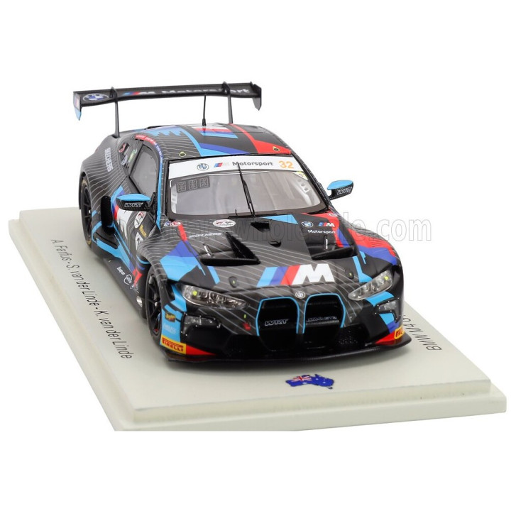 SPARK MODEL BMW 4-SERIES M4 GT3 EVO 3.0L TURBO TEAM WRT N 32 WINNER 12h BATHURST 2025 KELVIN VAN DER LINDE - AUGUSTO FARFUS