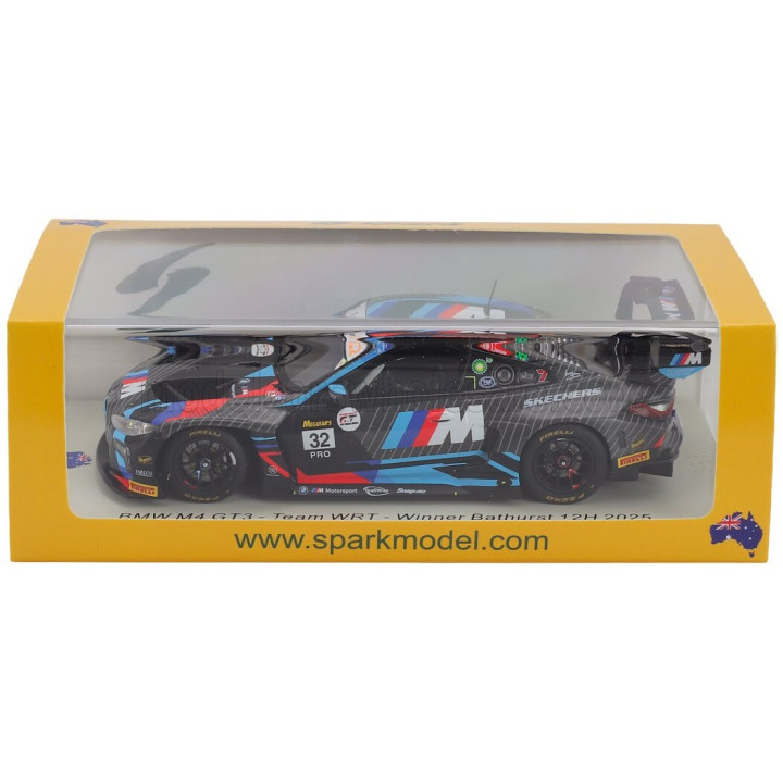SPARK MODEL BMW 4-SERIES M4 GT3 EVO 3.0L TURBO TEAM WRT N 32 WINNER 12h BATHURST 2025 KELVIN VAN DER LINDE - AUGUSTO FARFUS