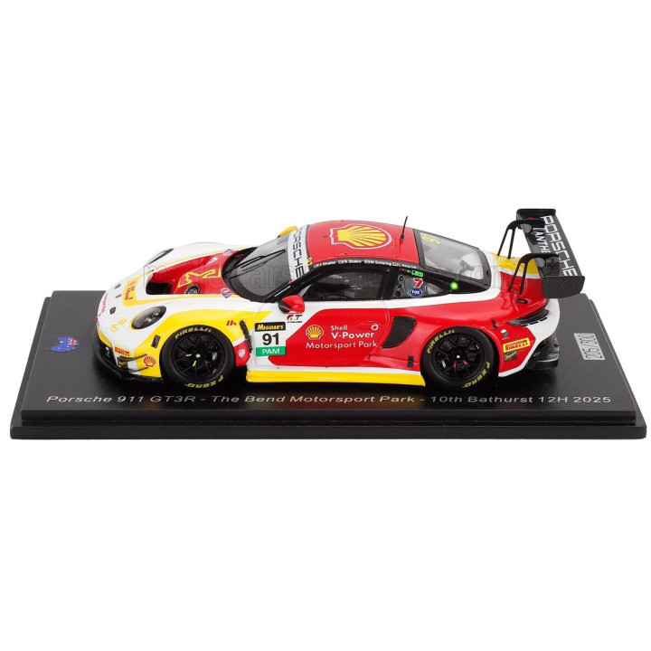 SPARK MODEL PORSCHE 911 992 GT3 R TEAM THE BEND MOTORSPORT PARK N 91 12h BATHURST 2025 LAURIN HEINRICH - YASSER SHAHIN - SAM
