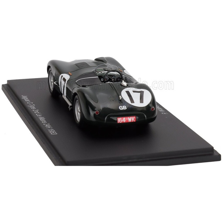 SPARK MODEL JAGUAR C-TYPE 3.4L S6 TEAM JAGUAR CARS LTD N 17 2nd 24h LE MANS 1953 STIRLING MOSS - PETER WALKER - BRITISH RACING
