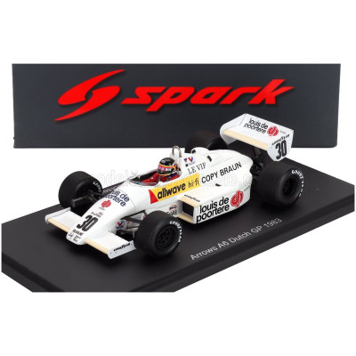 SPARK MODEL ARROWS F1 A6 N 30 HOLLAND GP 1983 THIERRY BOUTSEN - WHITE 1/43