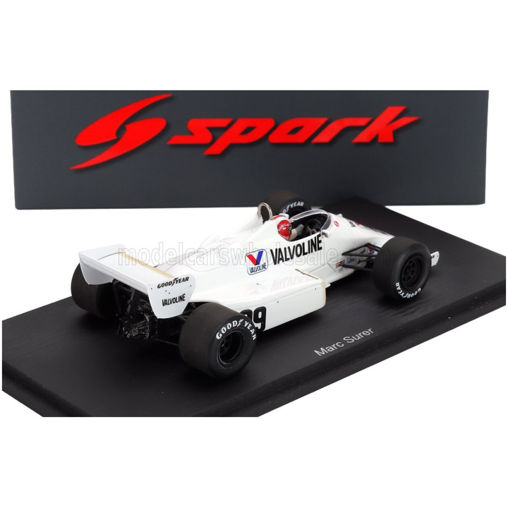 SPARK MODEL ARROWS F1 A6 N 29 HOLLAND GP 1983 MARC SURER - WHITE 1/43