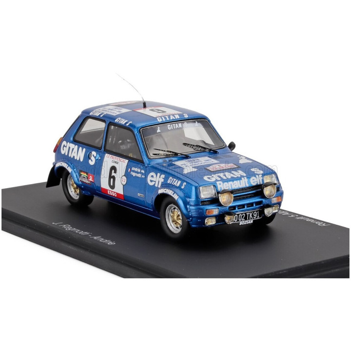 SPARK MODEL RENAULT R5 ALPINE Gr.2 (night version) N 6 2nd RALLY TOUR DE CORSE 1979 JEAN RAGNOTTI - JEAN MARC ANDRIE - BLUE 1/43