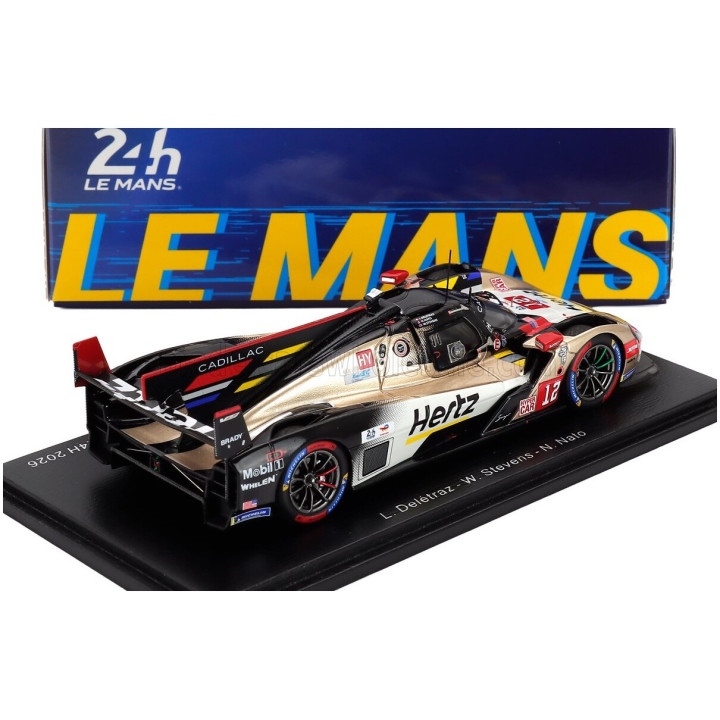 SPARK MODEL CADILLAC V-SERIES R 5.5L V8 TEAM HERTZ JOTA N 12 4th 24h LE MANS 2026 LOUIS DELETRAZ - NORMAN NATO - WILL STEVENS