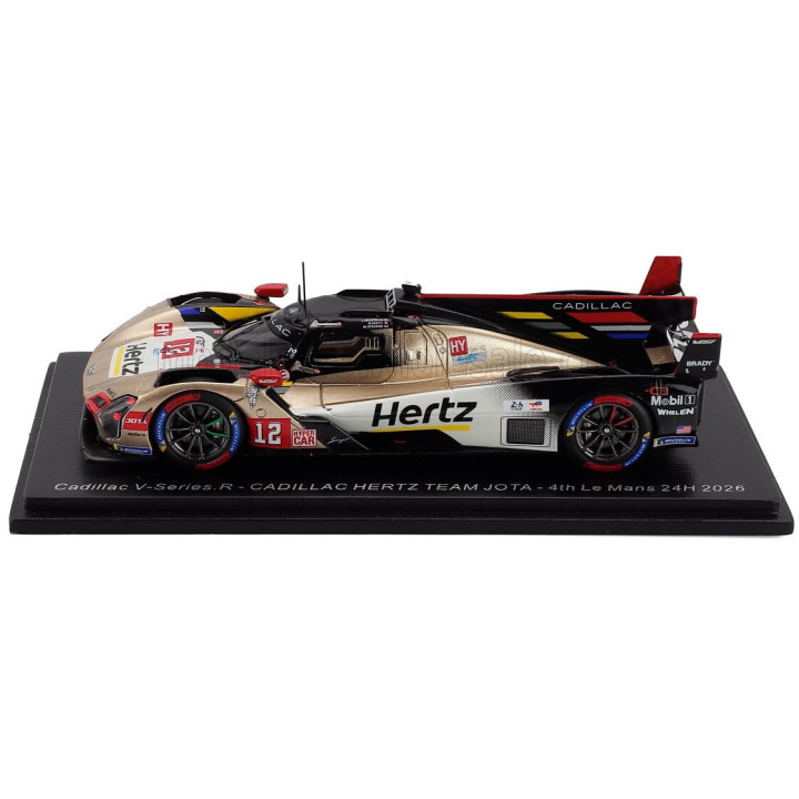 SPARK MODEL CADILLAC V-SERIES R 5.5L V8 TEAM HERTZ JOTA N 12 4th 24h LE MANS 2026 LOUIS DELETRAZ - NORMAN NATO - WILL STEVENS