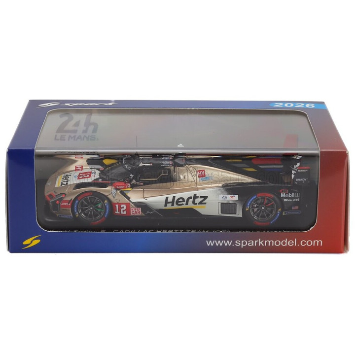 SPARK MODEL CADILLAC V-SERIES R 5.5L V8 TEAM HERTZ JOTA N 12 4th 24h LE MANS 2026 LOUIS DELETRAZ - NORMAN NATO - WILL STEVENS
