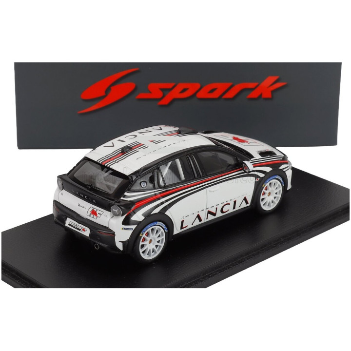 SPARK MODEL LANCIA YPSILON HF RALLY4 2025 - WHITE BLACK 1/43