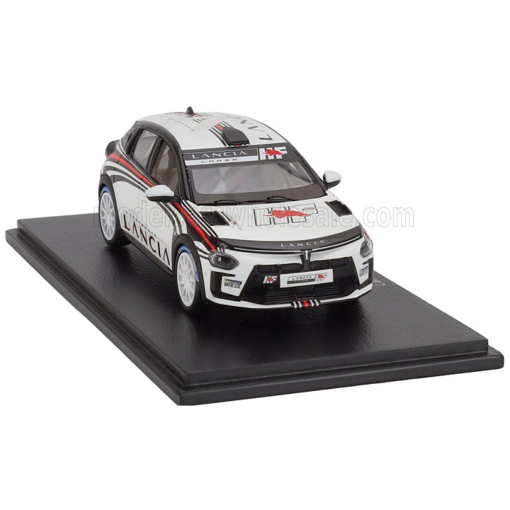 SPARK MODEL LANCIA YPSILON HF RALLY4 2025 - WHITE BLACK 1/43