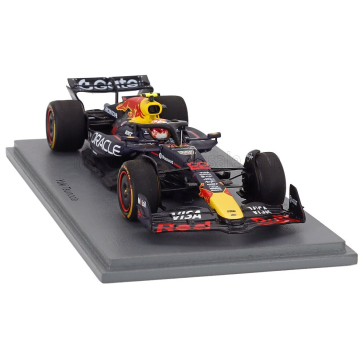 SPARK MODEL RED BULL F1 RB21 TEAM ORACLE RED BULL RACING N 22 CANADA GP 2025 (100th GP) YUKI TSUNODA - BLUE YELLOW RED 1/43