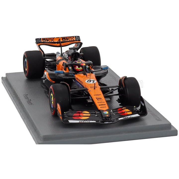 SPARK MODEL McLAREN F1 MCL39 TEAM MCLAREN N 81 WINNER SPAIN GP 2025 OSCAR PIASTRI - ORANGE BLACK 1/43