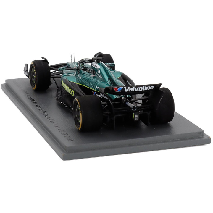 SPARK MODEL ASTON MARTIN F1 AMR25 TEAM ARAMCO COGNIZANT N 18 USA GP 2025 LANCE STROLL - GREEN BLACK 1/43