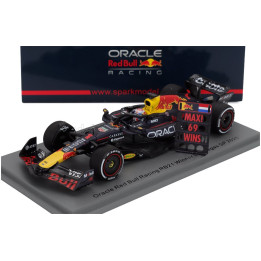 SPARK MODEL RED BULL F1 RB21 TEAM ORACLE RED BULL RACING N 1 WINNER LAS VEGAS USA GP WITH PIT BOARD 2025 MAX VERSTAPPEN - BLUE
