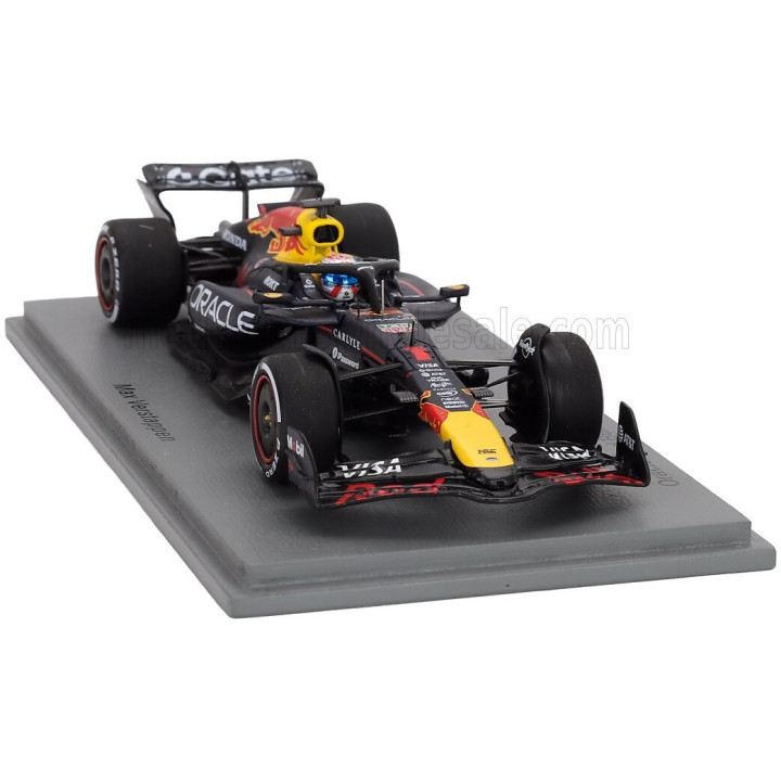SPARK MODEL RED BULL F1 RB21 TEAM ORACLE RED BULL RACING N 1 WINNER LAS VEGAS USA GP WITH PIT BOARD 2025 MAX VERSTAPPEN - BLUE
