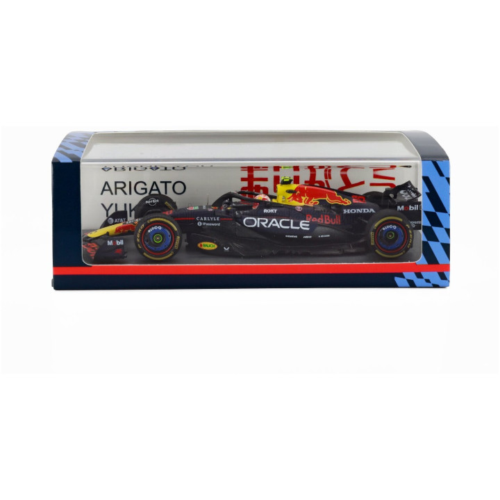 SPARK MODEL RED BULL F1 RB21 TEAM ORACLE RED BULL RACING N 22 ABU DHABI GP 2025 YUKI TSUNODA - BLUE YELLOW RED 1/43