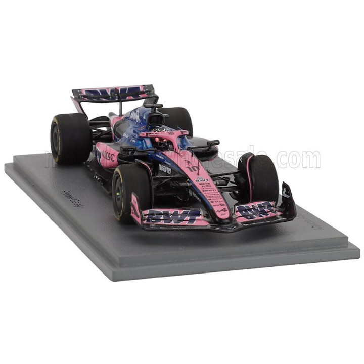 SPARK MODEL ALPINE F1 A525 TEAM BWT ALPINE N 10 ABU DHABI GP 2025 PIERRE GASLY - BLACK BLUE PINK 1/43