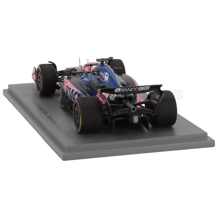 SPARK MODEL ALPINE F1 A525 TEAM BWT ALPINE N 10 ABU DHABI GP 2025 PIERRE GASLY - BLACK BLUE PINK 1/43