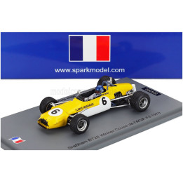 SPARK MODEL BRABHAM F3 BT28 N 6 WINNER ACIF 1970 MIKE BEUTTLER - YELLOW WHITE 1/43