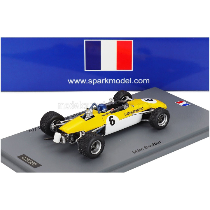 SPARK MODEL BRABHAM F3 BT28 N 6 WINNER ACIF 1970 MIKE BEUTTLER - YELLOW WHITE 1/43