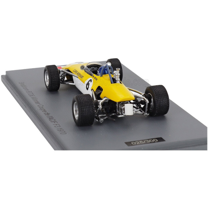 SPARK MODEL BRABHAM F3 BT28 N 6 WINNER ACIF 1970 MIKE BEUTTLER - YELLOW WHITE 1/43