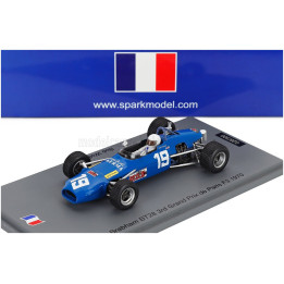 SPARK MODEL BRABHAM F3 BT28 N 19 3rd PARIS GP 1970 BOB WOLLEK - LIGHT BLUE 1/43