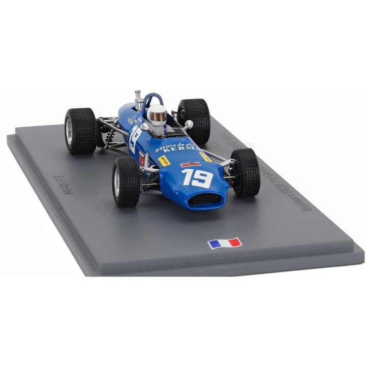 SPARK MODEL BRABHAM F3 BT28 N 19 3rd PARIS GP 1970 BOB WOLLEK - LIGHT BLUE 1/43