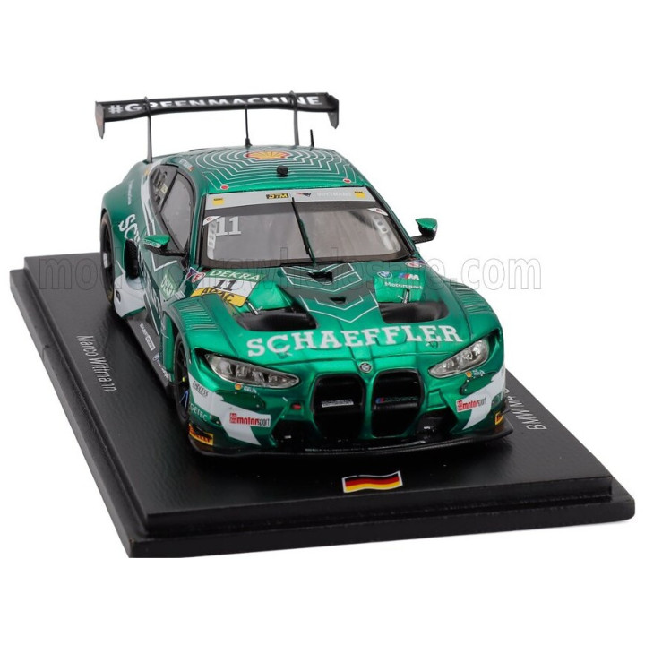 SPARK MODEL BMW 4-SERIES M4 GT3 TEAM SCHUBERT MOTORSPORT N 11 SEASON 2025 MARCO WITTMANN - GREEN BLACK 1/43