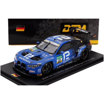 SPARK MODEL BMW 4-SERIES M4 GT3 TEAM SCHUBERT MOTORSPORT N 33 DTM SEASON 2025 RENE RAST - BLUE BLACK 1/43