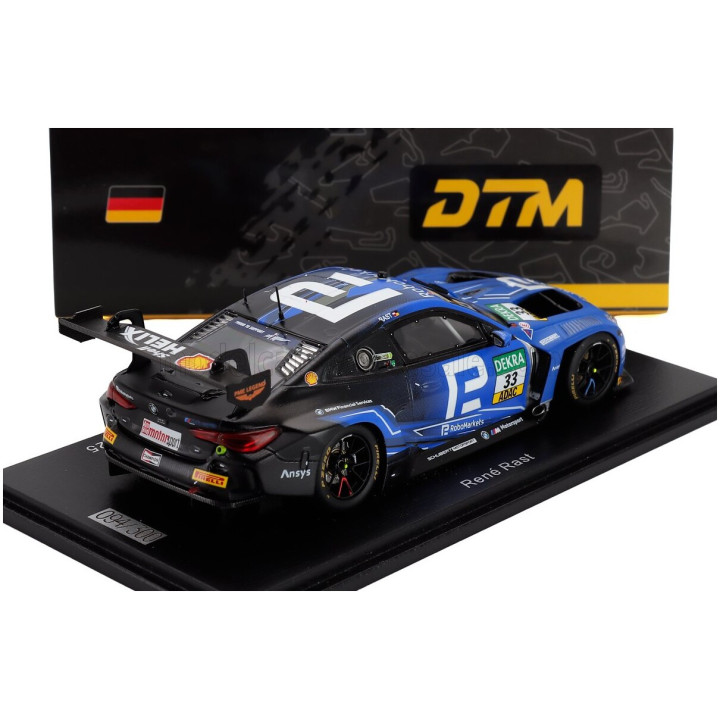 SPARK MODEL BMW 4-SERIES M4 GT3 TEAM SCHUBERT MOTORSPORT N 33 DTM SEASON 2025 RENE RAST - BLUE BLACK 1/43