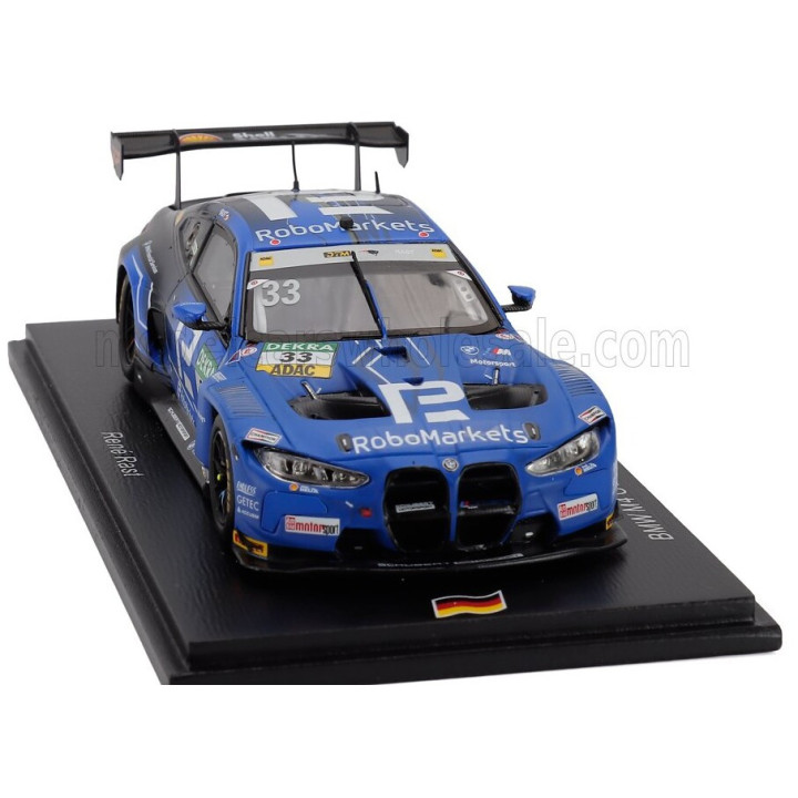 SPARK MODEL BMW 4-SERIES M4 GT3 TEAM SCHUBERT MOTORSPORT N 33 DTM SEASON 2025 RENE RAST - BLUE BLACK 1/43