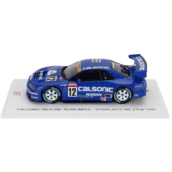 SPARK MODEL NISSAN SKYLINE GT-R (R34) 3.0L TWIN TURBO V6 TEAM CALSONIC IMPUL N 12 JGTC GT500 1999 KAZUYOSHI HOSHINO - MASAHYKO