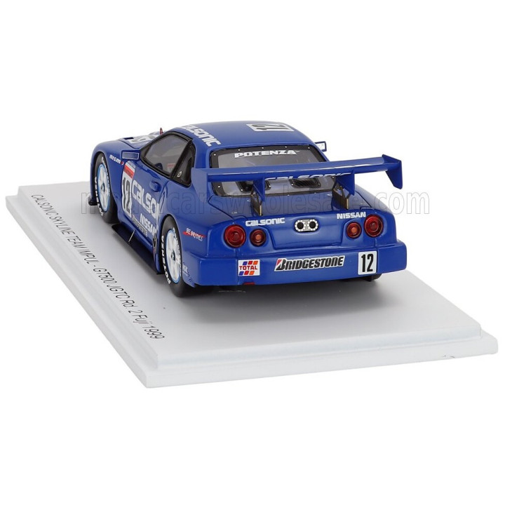 SPARK MODEL NISSAN SKYLINE GT-R (R34) 3.0L TWIN TURBO V6 TEAM CALSONIC IMPUL N 12 JGTC GT500 1999 KAZUYOSHI HOSHINO - MASAHYKO