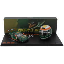 SPARK MODEL PORSCHE 911 991 RSR TEAM PROTON COMPETITION RACING N 93 ELMS (EUROPEAN LE MANS SERIES) 2020 + CASCO HELMET SCALE
