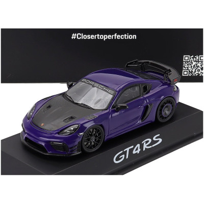 SPARK MODEL PORSCHE 718 (982) CAYMAN GT4 RS MANTHEY KIT 2024 - ULTRAVIOLET PURPLE BLACK 1/43