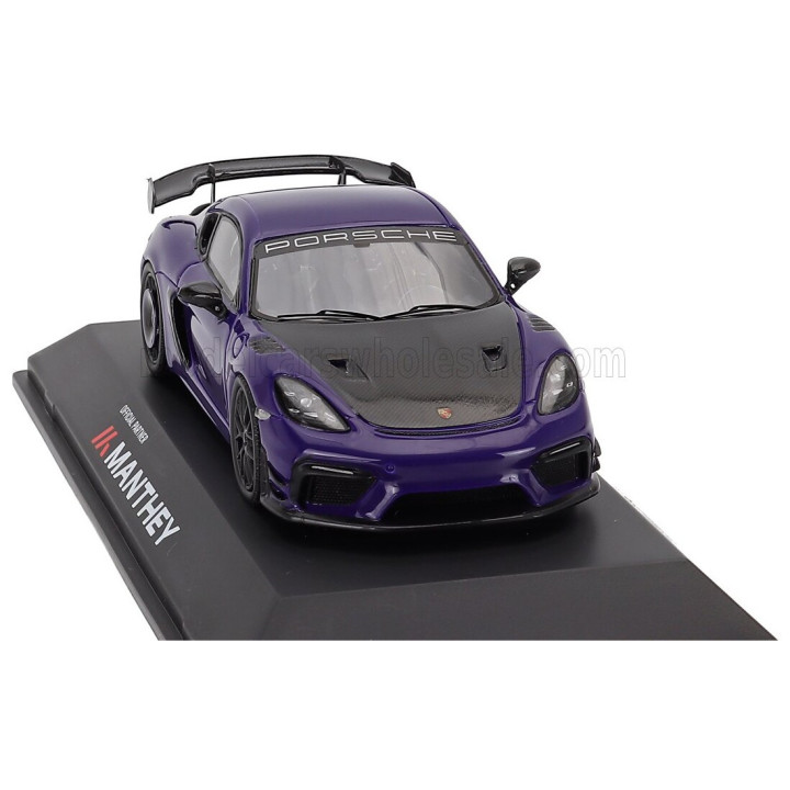 SPARK MODEL PORSCHE 718 (982) CAYMAN GT4 RS MANTHEY KIT 2024 - ULTRAVIOLET PURPLE BLACK 1/43