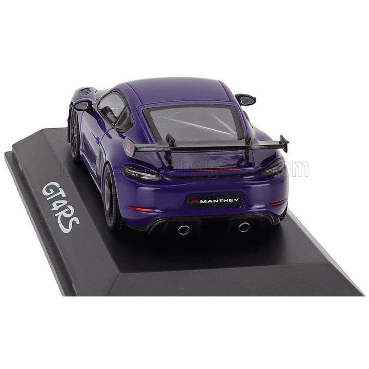 SPARK MODEL PORSCHE 718 (982) CAYMAN GT4 RS MANTHEY KIT 2024 - ULTRAVIOLET PURPLE BLACK 1/43