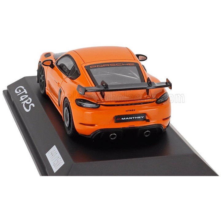 SPARK MODEL PORSCHE 718 (982) CAYMAN GT4 RS MANTHEY KIT 2024 - PASTEL ORANGE BLACK 1/43