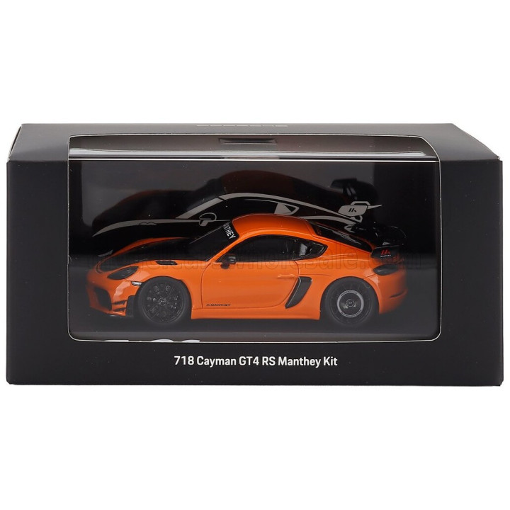 SPARK MODEL PORSCHE 718 (982) CAYMAN GT4 RS MANTHEY KIT 2024 - PASTEL ORANGE BLACK 1/43