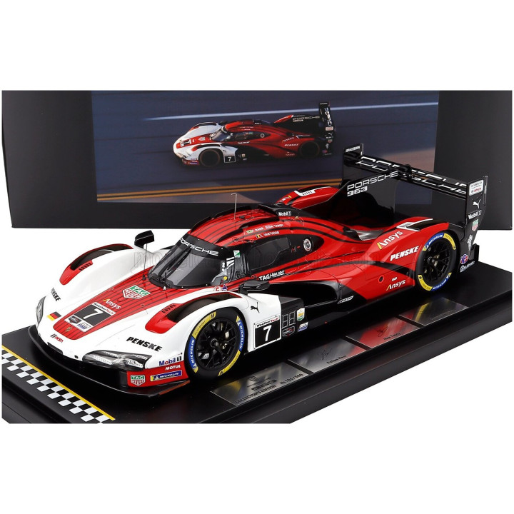 SPARK MODEL PORSCHE 963 9RD 4.6L TURBO V8 TEAM PORSCHE PENSKE MOTORSPORT N 7 WINNER IMSA 24h DAYTONA 2025 FELIPE NASR - NICK