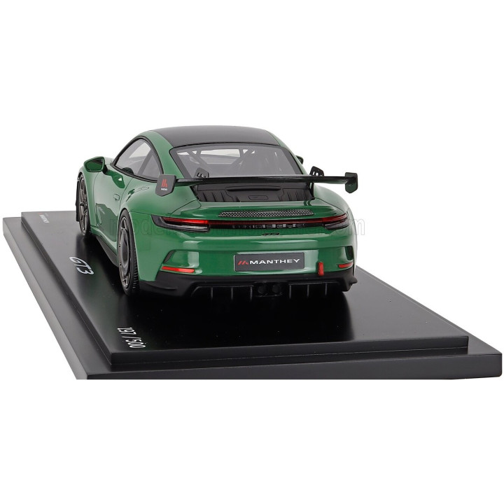 SPARK MODEL PORSCHE 911 992-2 GT3 COUPE MANTHEY KIT 2024 - CON VETRINA - WITH SHOWCASE - AURATIUM GREEN 1/18